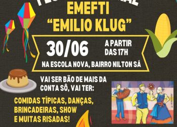 EMEFTI “Emilio Klug” promoverá festa cultural na próxima sexta(30) em Pancas