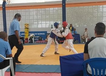 Aluno de Águia Branca conquista no JEES a medalha de Prata no Taekwondo