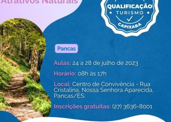 Secretaria de Estado do Turismo e Prefeitura Municipal de Pancas promovem Curso de Técnicas para Guiamento em Atrativos Naturais