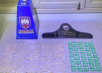 Ação efetiva da Força Tática resulta em apreensão de drogas em São Gabriel da Palha