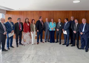 Comitiva do Consórcio Público CIM Noroeste, em Brasília, luta pela aprovação da PL 196 em reunião no Palácio do Planalto