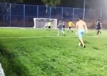 Prefeitura de Pancas Revitaliza o Campo Bom de Bola do Bairro Nilton Sá