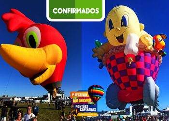 Balões Especiais “Baby Car” e “Pica Pau” são Confirmados para o 1º Festival de Balonismo dos Pontões Capixabas em Laginha de Pancas
