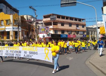 Caminhada do Setembro Amarelo leva centenas de pessoas às ruas de Nova Venécia