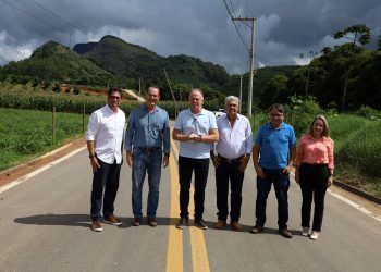 Governo ES - Governo do Estado inaugura recapeamento asfáltico no município de Brejetuba