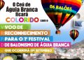 Águia Branca se prepara para ganhar os céus com voo de reconhecimento inédito para o 1º Festival de Balonismo do município