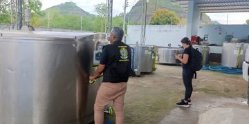Operação conjunta interdita laticínio clandestino e apreende 400 litros de leite em Ecoporanga